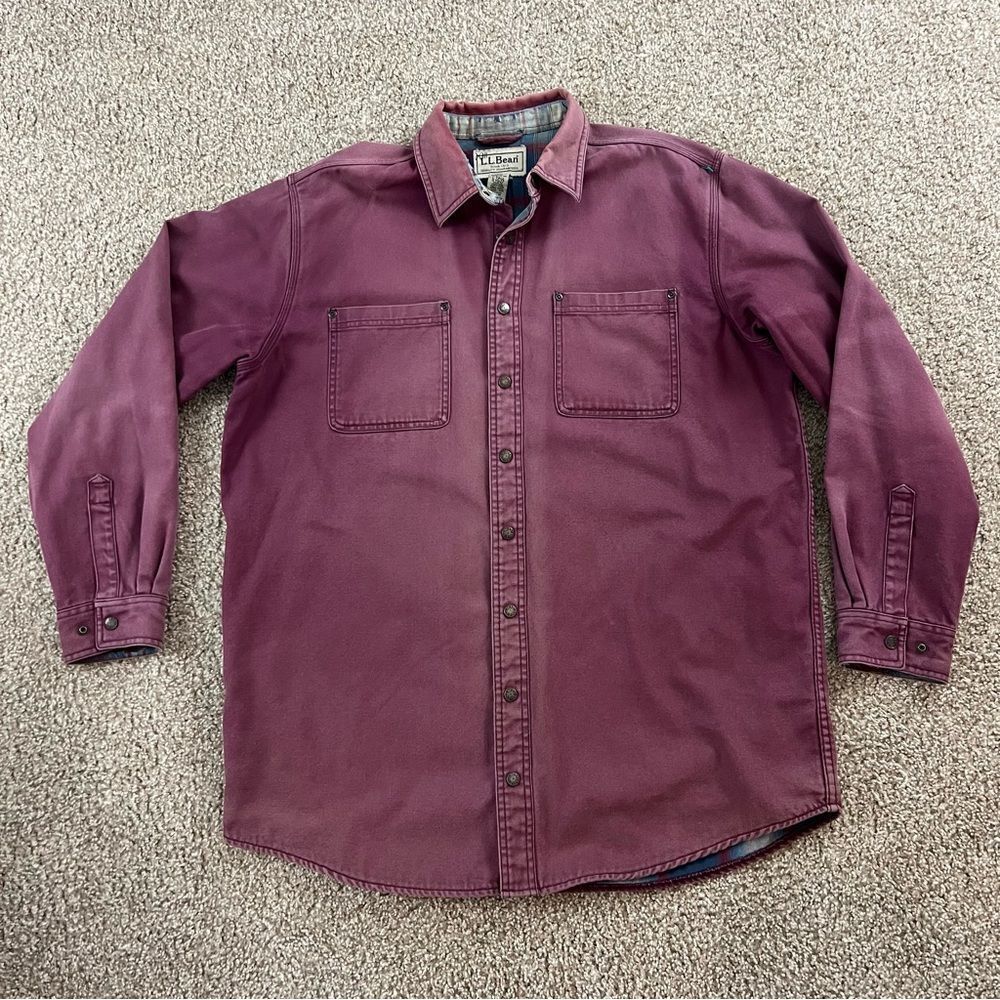 Vintage L.L. Bean blanket lined chore jacket men's L